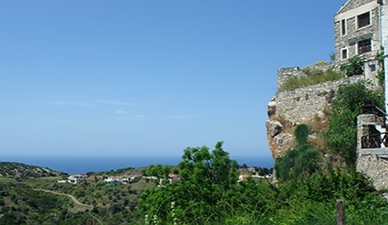 View from rear terrace